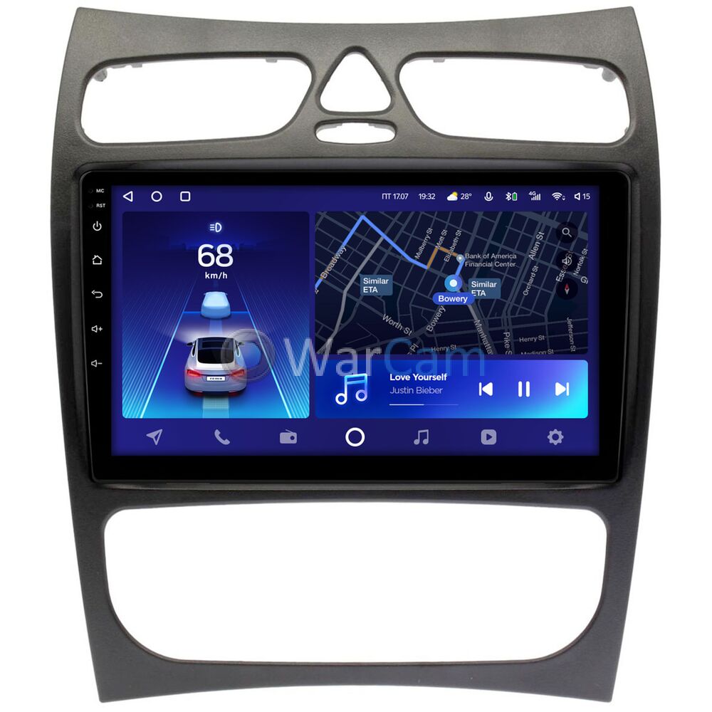 Штатное головное устройство Teyes CC2 PLUS 9 дюймов 6/128 RM-9-1312 для Mercedes CLK-klasse (W209) (2002-2005) на Android 10 (4G-SIM, DSP, QLed)