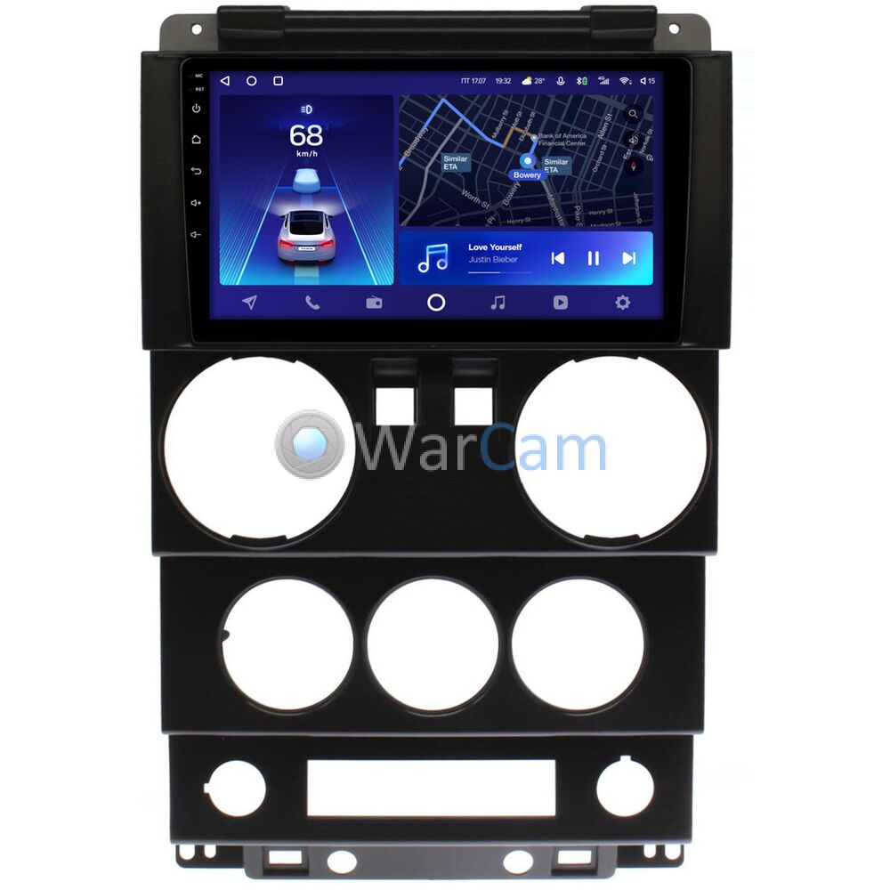 Штатное головное устройство Jeep Wrangler 3 (JK) (2007-2010) (2 двери) Teyes CC2 PLUS 9 дюймов 6/128 RM-9-0232 на Android 10 (4G-SIM, DSP, QLed)
