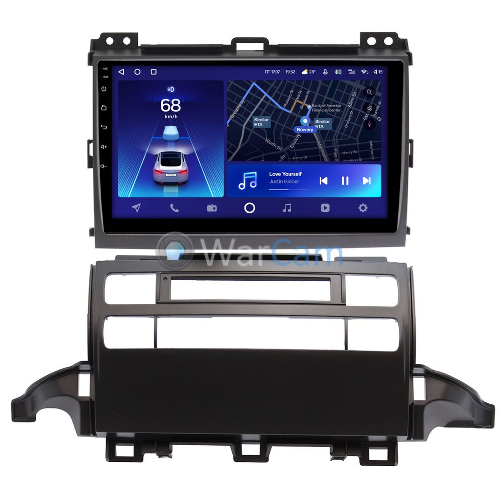 Штатное головное устройство Teyes CC2 PLUS 9 дюймов 6/128 RM-9-1301 для Toyota LC Prado 120 2002-2009 на Android 10 (4G-SIM, DSP, QLed)