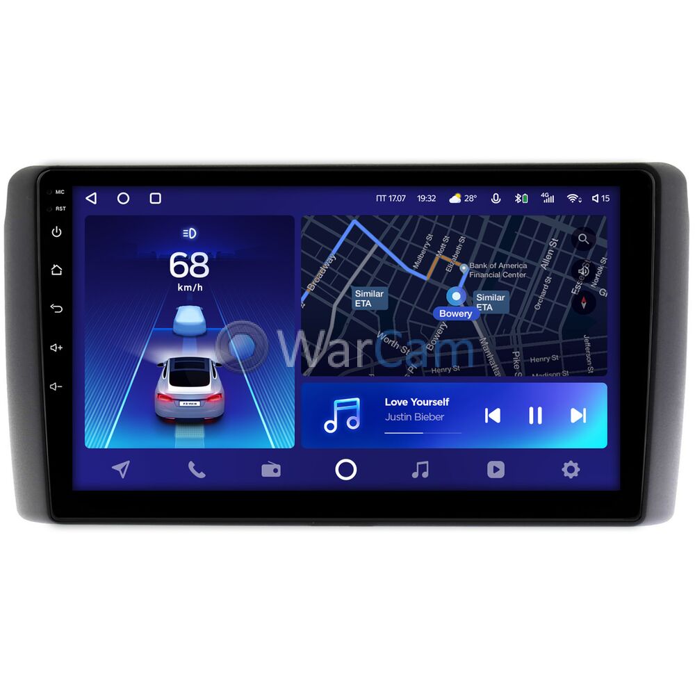 Штатное головное устройство Teyes CC2 PLUS 9 дюймов 6/128 RM-9-NI127N для Nissan Leaf (2010-2017) на Android 10 (4G-SIM, DSP, QLed)