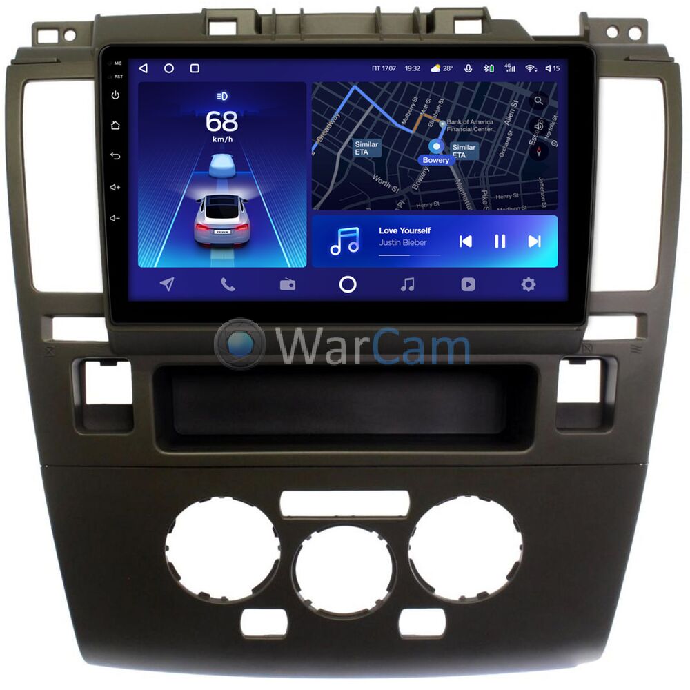 Штатное головное устройство Nissan Tiida I 2004-2014 (с климат-контролем) Teyes CC2 PLUS 9 дюймов 6/128 RM-9-1744 на Android 10 (4G-SIM, DSP, QLed)