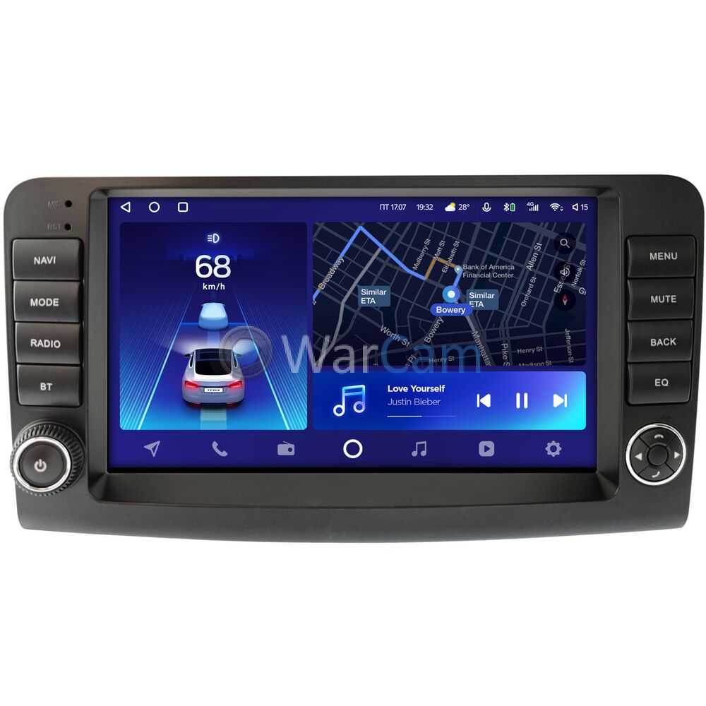 Штатное головное устройство Teyes CC2 PLUS 9 дюймов 6/128 RM-9-4638 для Mercedes GL-klasse (X164), ML-klasse (W164) (2005-2011) на Android 10 (4G-SIM, DSP, QLed)