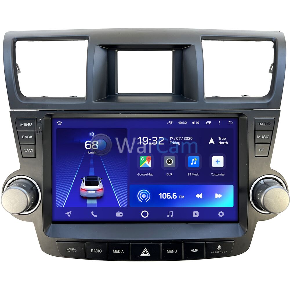 Штатное головное устройство Toyota Highlander (U40) (2007-2013) для авто без усилителя (Тип3) Teyes CC2L PLUS 10 дюймов 2/32 RM-10-1180 на Android 8.1 (DSP, IPS, AHD)