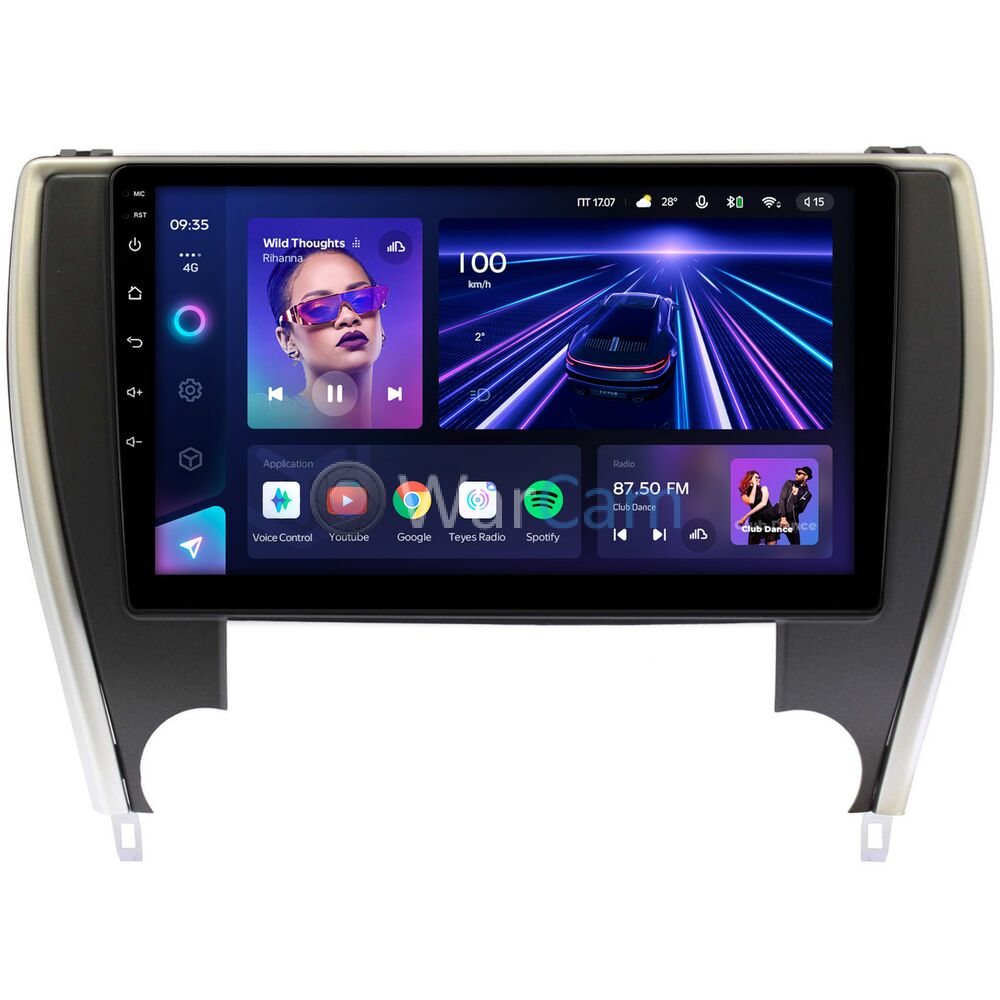 Штатное головное устройство Teyes CC3 2K 10.36 дюймов 4/64 RM-10-TO206 для Toyota Camry XV55 (2014-2018) (авто из USA) на Android 10 (4G-SIM, DSP, QLed)