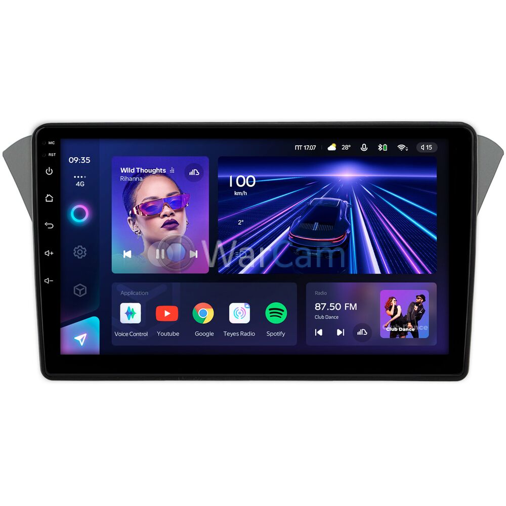 Штатное головное устройство Hyundai Genesis Coupe (2012-2016) Teyes CC3 2K 9.5 дюймов 4/64 RM-9-1191 на Android 10 (4G-SIM, DSP, QLed)