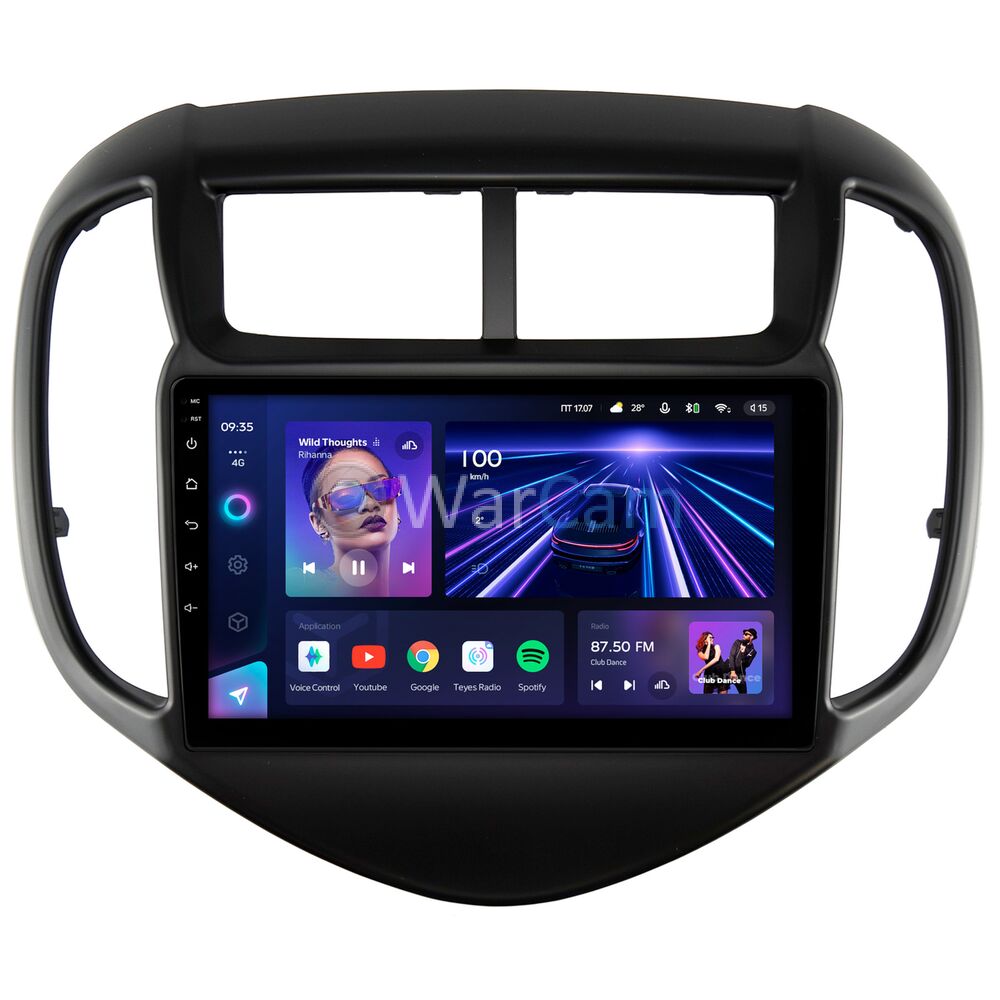 Штатное головное устройство Chevrolet Aveo 3 (2016-2022) Teyes CC3 2K 9.5 дюймов 4/64 RM-9-2523 на Android 10 (4G-SIM, DSP, QLed)