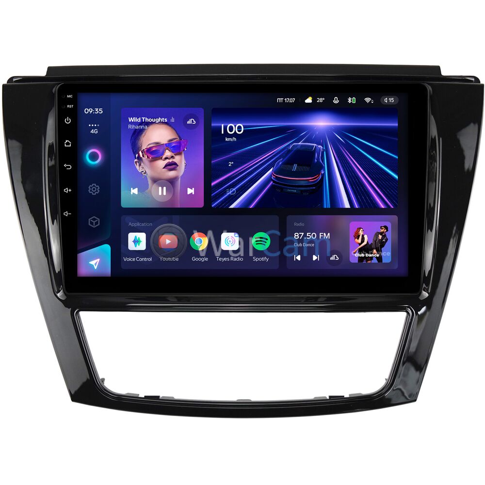 Штатное головное устройство JAC S5 2013-2021 (глянец) Teyes CC3 2K 9.5 дюймов 4/64 RM-9-1149 на Android 10 (4G-SIM, DSP, QLed)