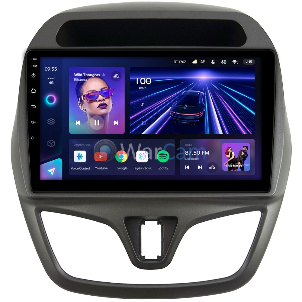 Штатное головное устройство Chevrolet Spark IV 2015-2018 Teyes CC3 2K 9.5 дюймов 6/128 RM-9-1235 на Android 10 (4G-SIM, DSP, QLed)