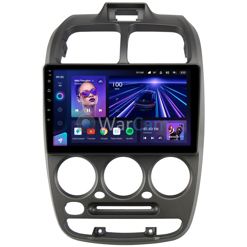 Штатное головное устройство Hyundai Accent 2 (1999-2003) Teyes CC3 2K 9.5 дюймов 6/128 RM-9-1310 на Android 10 (4G-SIM, DSP, QLed)
