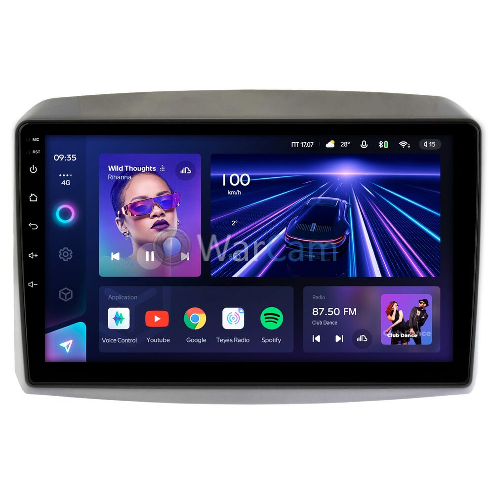 Штатное головное устройство Teyes CC3 360 10 дюймов 6/128 RM-10-1254 для Kia Sorento III Prime 2015-2020 на Android 10 (4G-SIM, DSP, QLed)