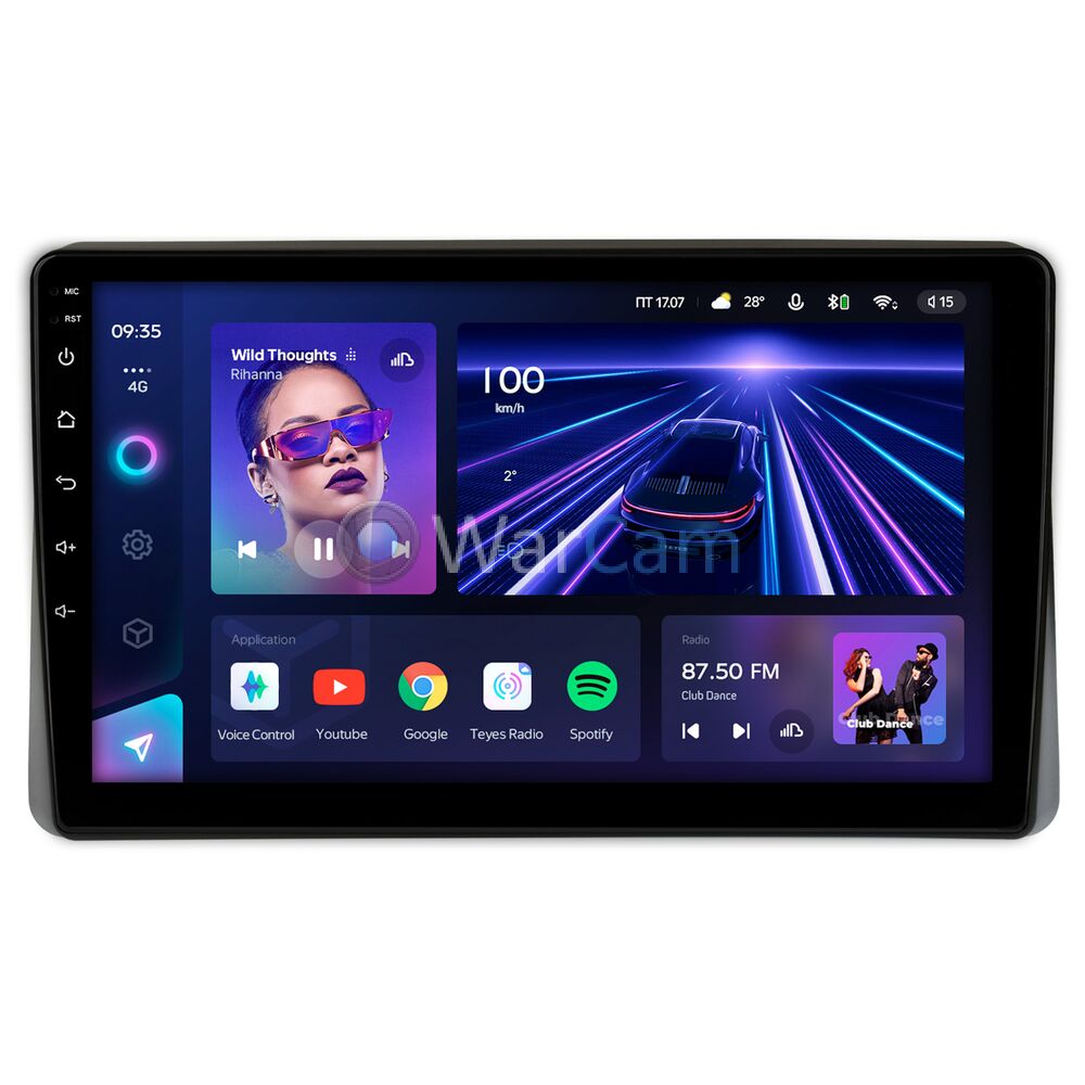 Штатное головное устройство Teyes CC3 360 10 дюймов 6/128 RM-10-1470 для Renault Arkana, Duster 2, Master (2019-2022) (для авто с монитором) на Android 10 (4G-SIM, DSP, QLed)