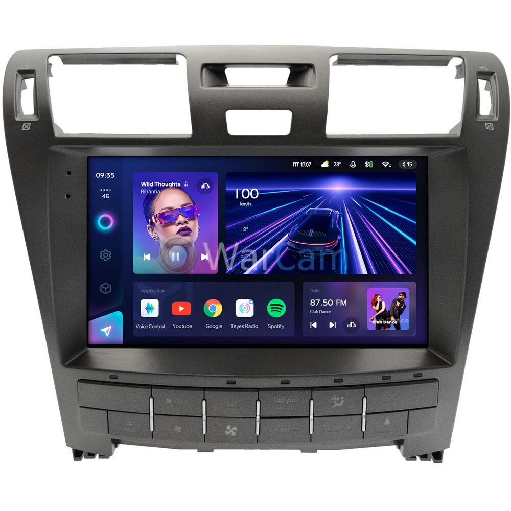 Штатное головное устройство Lexus LS 460 IV 2006-2012 Teyes CC3 360 10 дюймов 6/128 RM-10-1426 на Android 10 (4G-SIM, DSP, QLed)