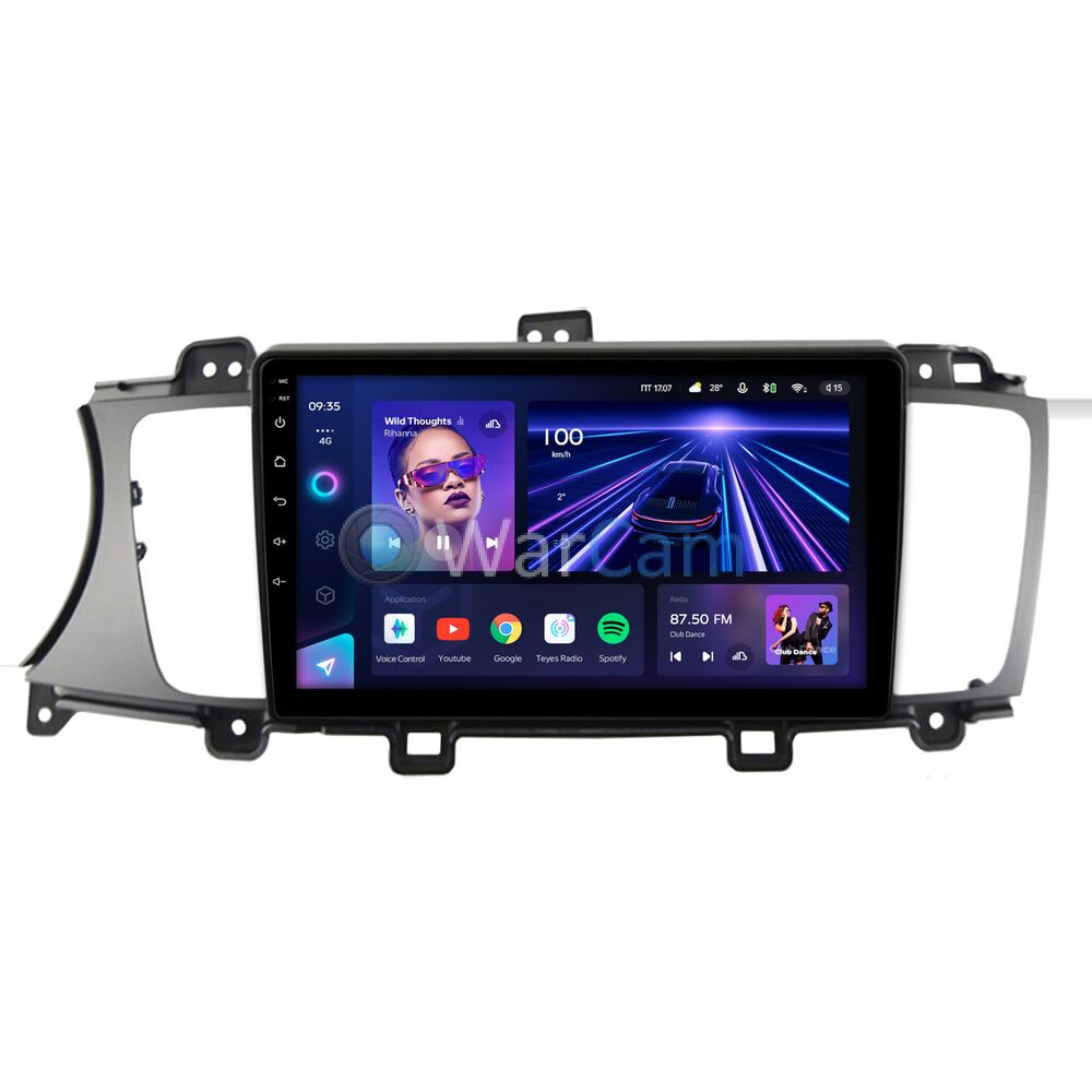 Штатное головное устройство Teyes CC3 360 9 дюймов 6/128 RM-9-2247 для Kia Cadenza, K7 (VG), Quoris (2012-2018) на Android 10 (4G-SIM, DSP, QLed)