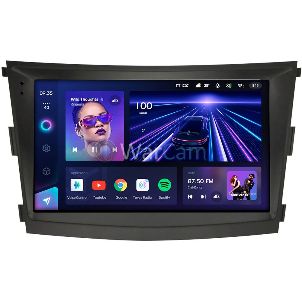 Штатное головное устройство Teyes CC3 360 9 дюймов 6/128 RM-9-1224 для SsangYong Tivoli, XLV 2016-2022 на Android 10 (4G-SIM, DSP, QLed)