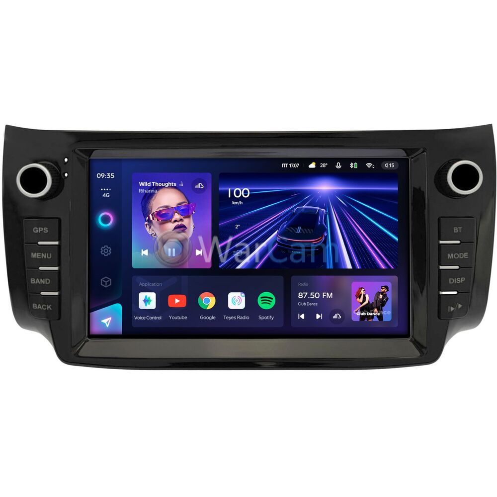 Штатное головное устройство Nissan Sentra VII (B17), Tiida II 2013-2019 Teyes CC3 360 9 дюймов 6/128 RM-9-2508 на Android 10 (4G-SIM, DSP, QLed)