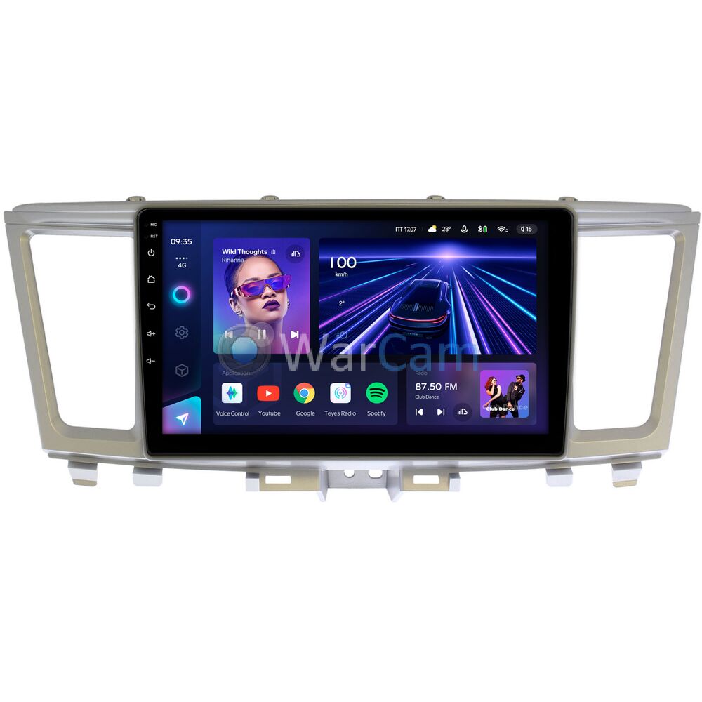 Штатное головное устройство Teyes CC3 360 9 дюймов 6/128 RM-9-002 для Infiniti QX60 (2013-2020) на Android 10 (4G-SIM, DSP, QLed)