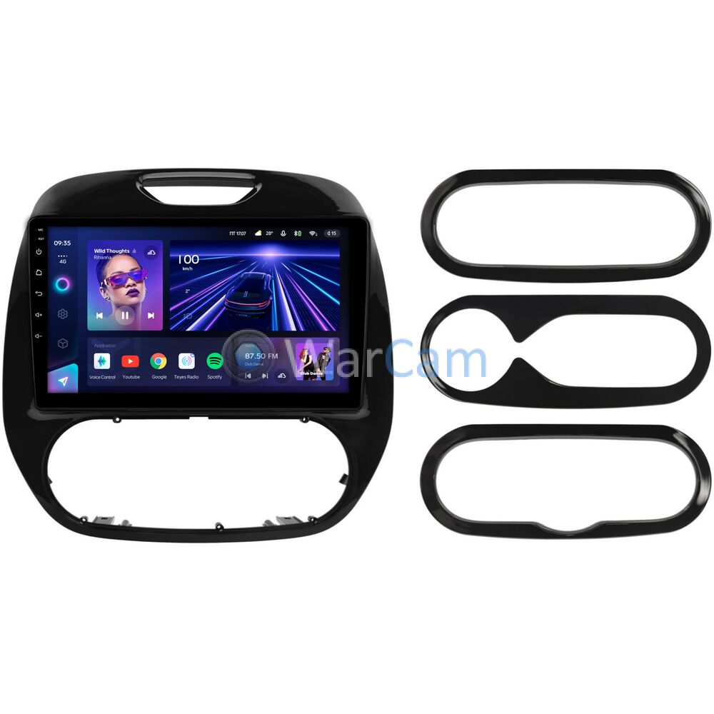 Штатное головное устройство Teyes CC3 360 9 дюймов 6/128 RM-9-161 для Renault Kaptur 2016-2021 на Android 10 (4G-SIM, DSP, QLed)