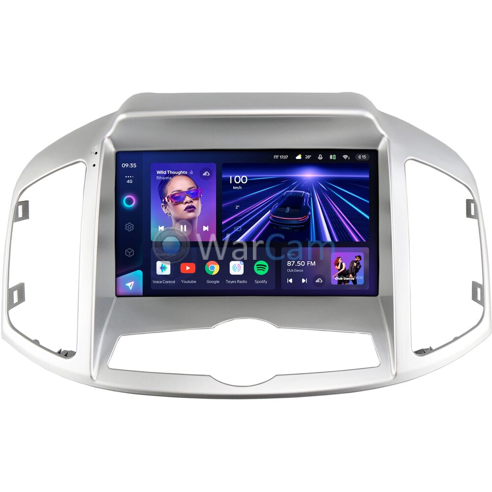 Штатное головное устройство Chevrolet Captiva (2011-2016) Teyes CC3 360 9 дюймов 6/128 RM-9-1393 на Android 10 (4G-SIM, DSP, QLed)
