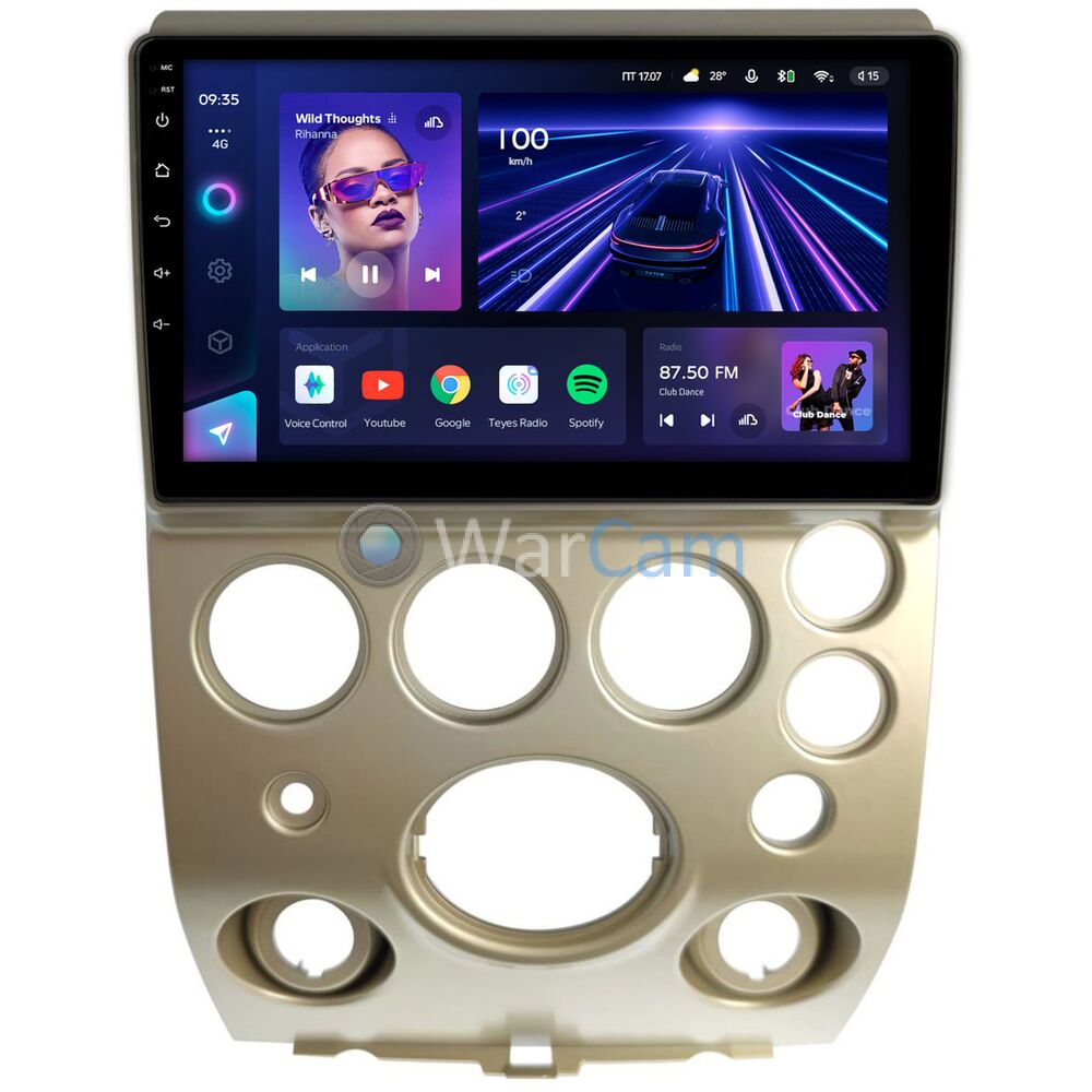 Штатное головное устройство Infiniti QX56 (2004-2007) Teyes CC3 360 9 дюймов 6/128 RM-9-2817 на Android 10 (4G-SIM, DSP, QLed)