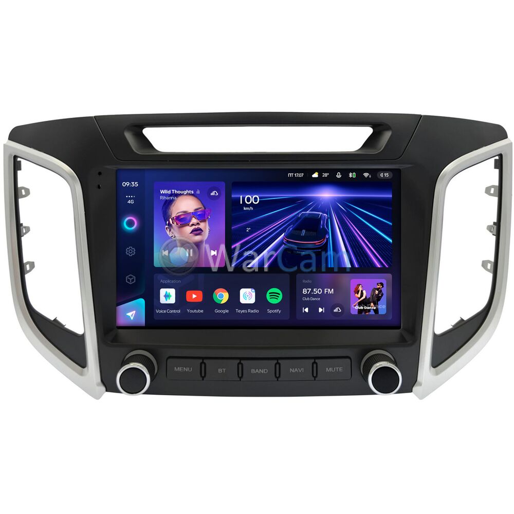 Штатное головное устройство Hyundai Creta (2016-2021) Teyes CC3 360 9 дюймов 6/128 RM-9-2419 на Android 10 (4G-SIM, DSP, QLed)