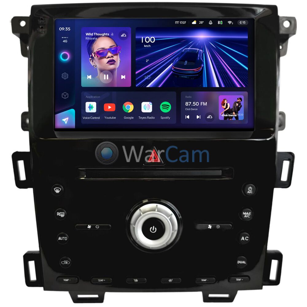 Штатное головное устройство Ford Edge (2010-2015) Teyes CC3 360 9 дюймов 6/128 RM-9-6700 на Android 10 (4G-SIM, DSP, QLed)