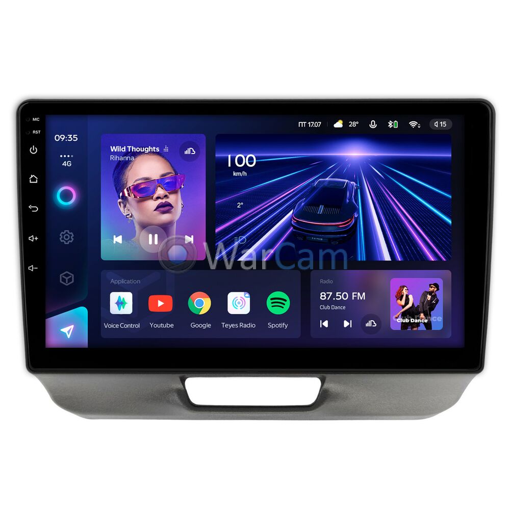 Штатное головное устройство Teyes CC3 360 9 дюймов 6/128 RM-9-HO204N для Honda N-BOX (2011-2017) на Android 10 (4G-SIM, DSP, QLed)