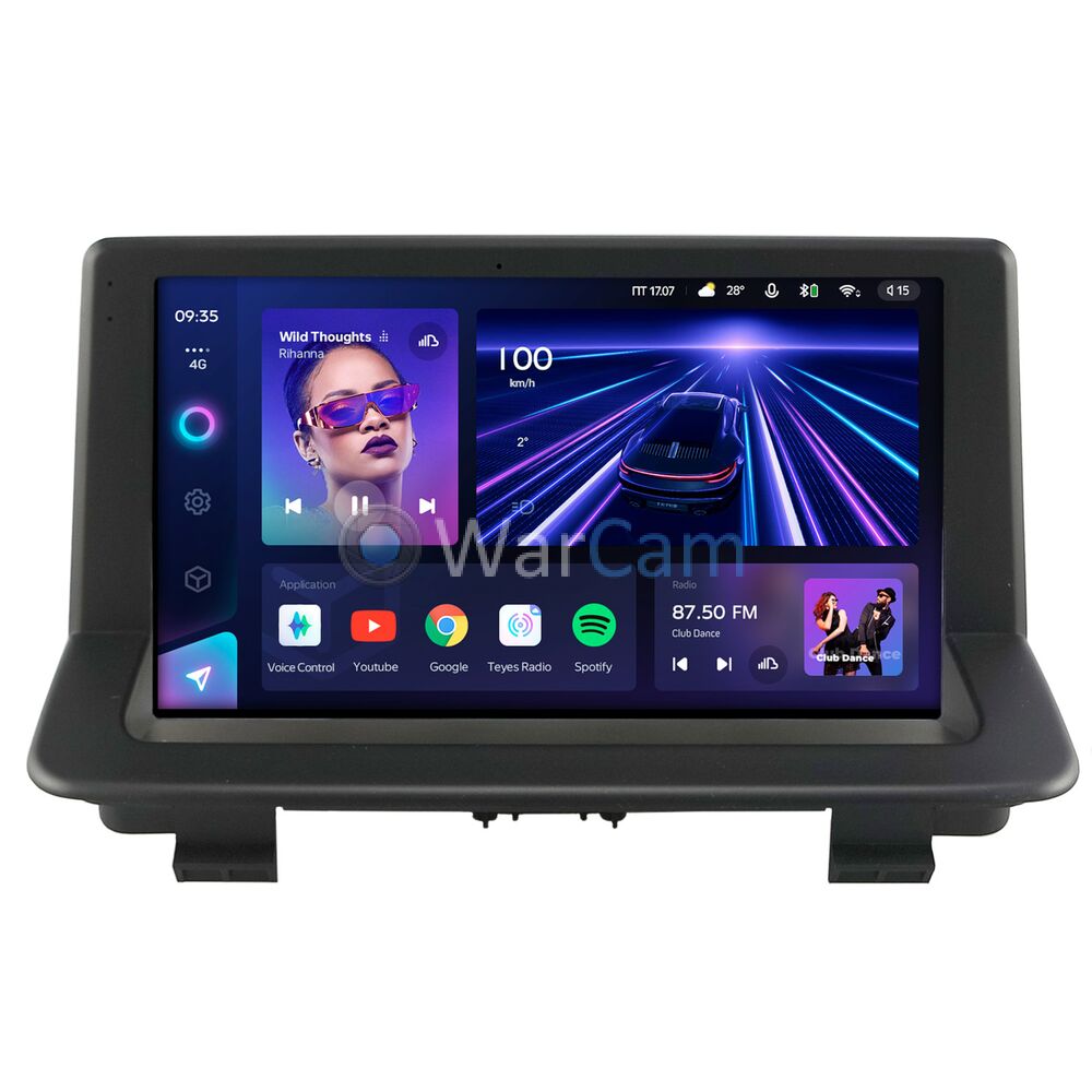 Штатное головное устройство Teyes CC3 360 9 дюймов 6/128 RM-9-1155 для Audi Q3 (8U), RS Q3 (8U) 2011-2018  на Android 10 (4G-SIM, DSP, QLed)