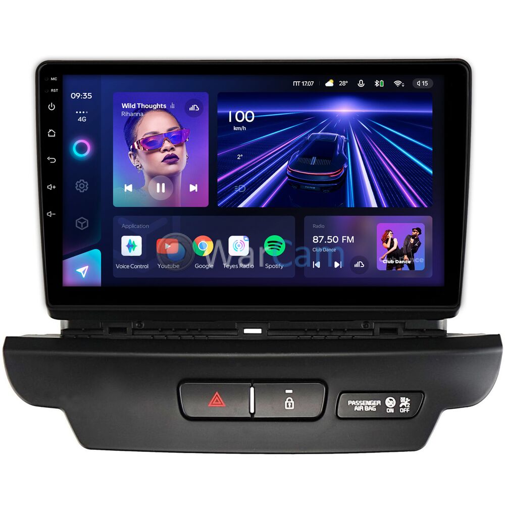 Штатное головное устройство Teyes CC3 360 9 дюймов 6/128 RM-9-2751 для Kia Ceed 3 (2018-2022) на Android 10 (4G-SIM, DSP, QLed)