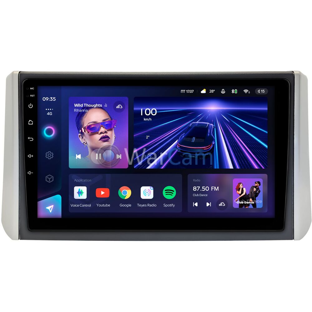 Штатное головное устройство Teyes CC3 360 9 дюймов 6/128 RM-9-1939 для Mitsubishi Xpander (2017-2022) на Android 10 (4G-SIM, DSP, QLed)