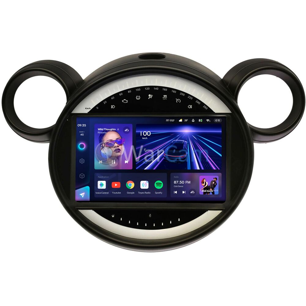 Штатное головное устройство Mini Cooper Countryman, Paceman (2012-2016)  Teyes CC3 9 дюймов 6/128 RM-9-715 на Android 10 (4G-SIM, DSP, QLed) Купить