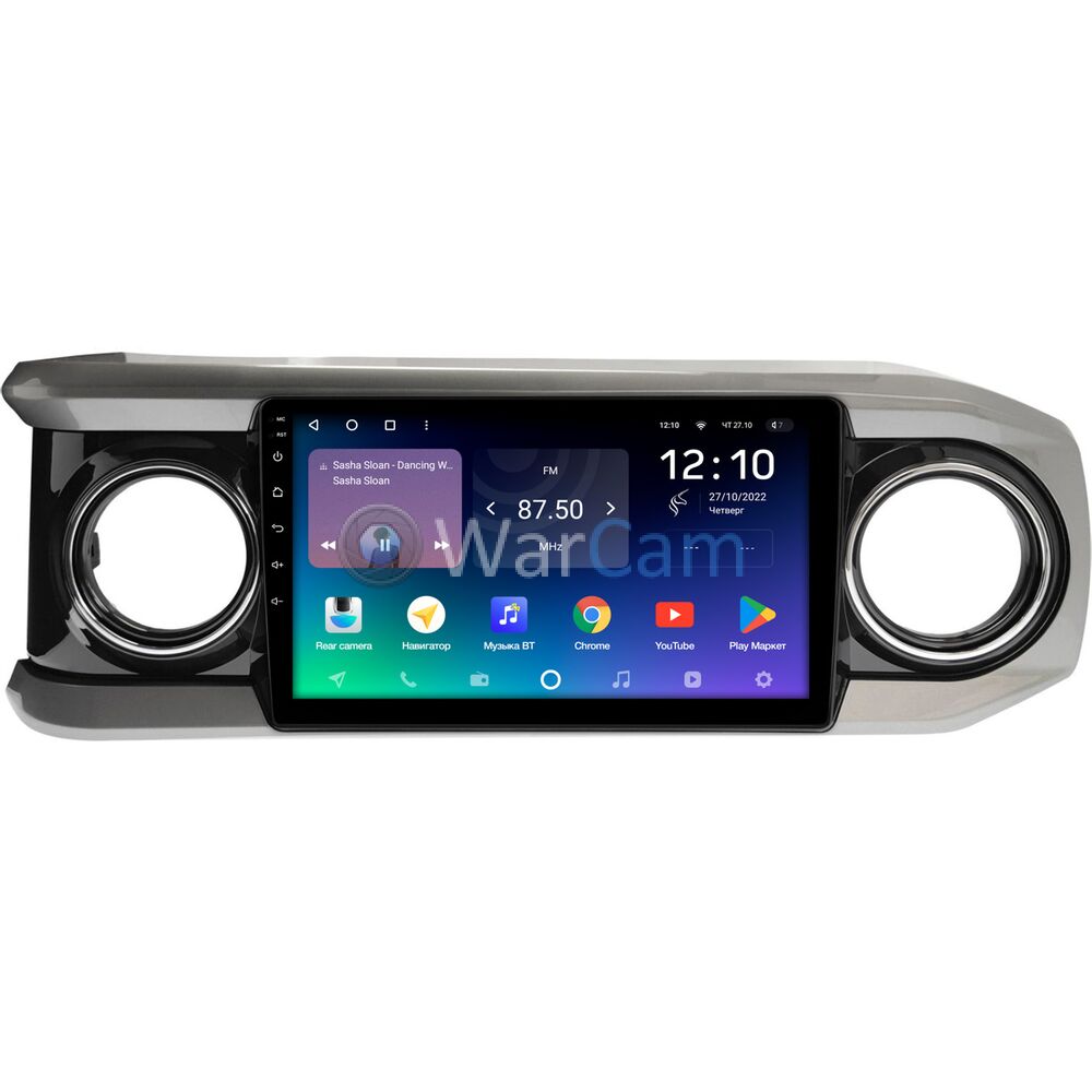 Штатное головное устройство Teyes SPRO PLUS 10 дюймов 4/64 RM-10-1431 для Toyota Tacoma III 2015-2022 (черная) на Android 10 (4G-SIM, DSP, IPS)