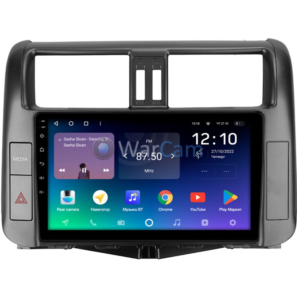 Штатное головное устройство Teyes SPRO PLUS 9 дюймов 3/32 RM-9-2750 для Toyota LC Prado 150 2009-2013 (для авто с 3 камерами) на Android 10 (4G-SIM, DSP, IPS)