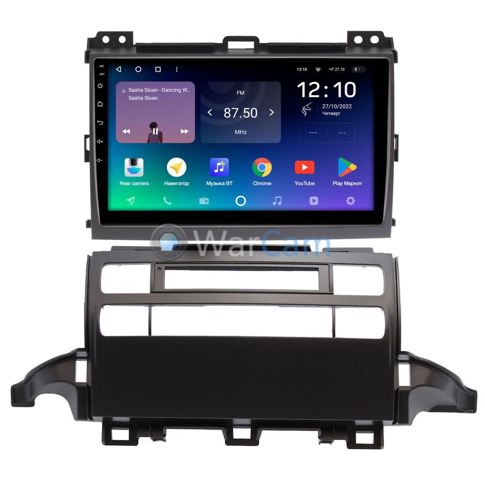 Штатное головное устройство Teyes SPRO PLUS 9 дюймов 3/32 RM-9-1301 для Toyota LC Prado 120 2002-2009 на Android 10 (4G-SIM, DSP, IPS)