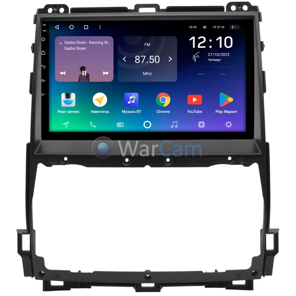 Штатное головное устройство Teyes SPRO PLUS 9 дюймов 4/64 RM-9-1298 для Toyota LC Prado 120 2002-2009 на Android 10 (4G-SIM, DSP, IPS)