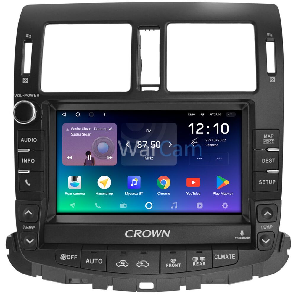Штатное головное устройство Toyota Crown (S200) (2008-2012) (Для авто c монитором и 6 CD) Teyes SPRO PLUS 9 дюймов 4/64 RM-9-5377 на Android 10 (4G-SIM, DSP, IPS)