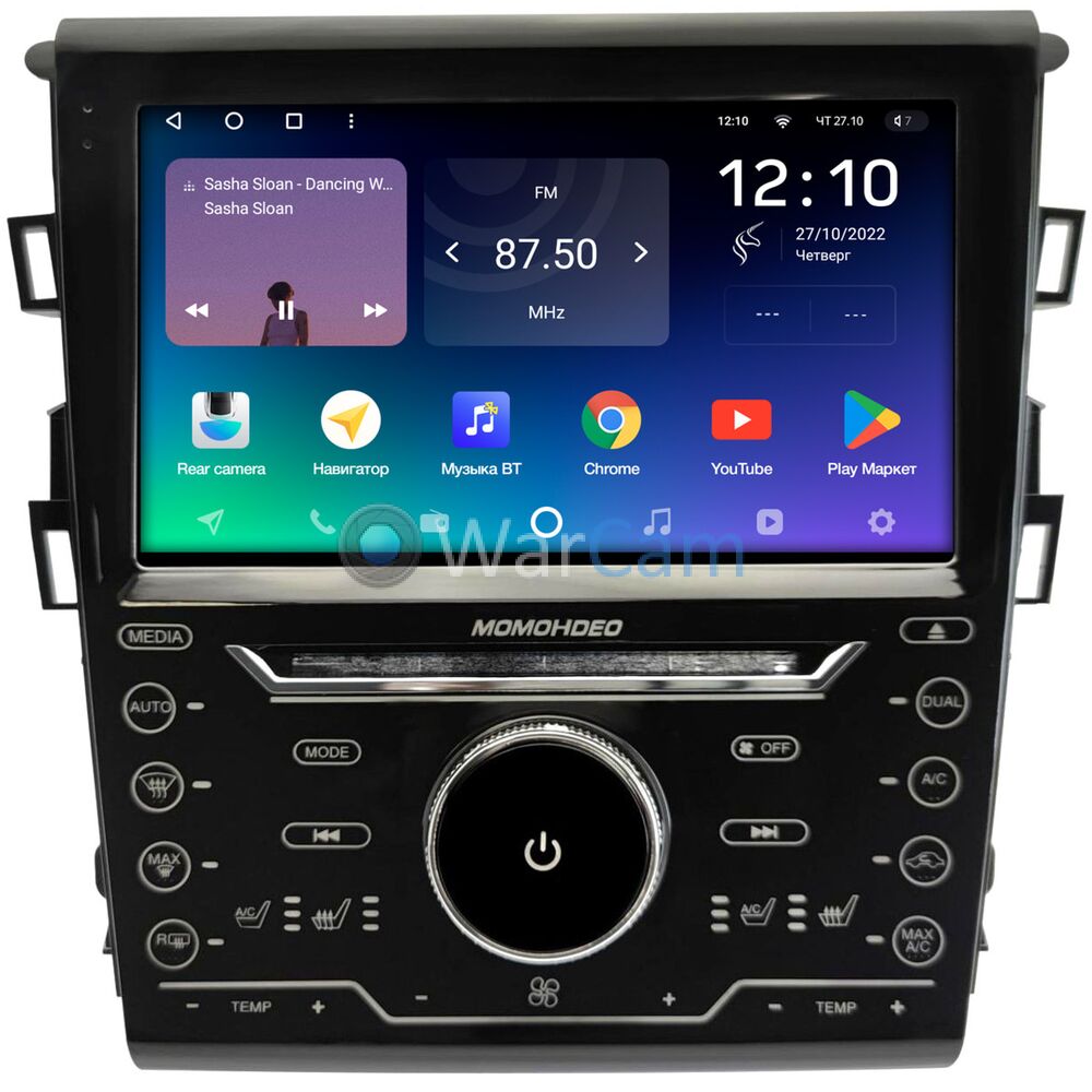 Штатное головное устройство Ford Mondeo V 2014-2022, Fusion II (North America) 2012-2016 (Тип 2) авто с камерой Teyes SPRO PLUS 9 дюймов 4/64 RM-9-4088 на Android 10 (4G-SIM, DSP, IPS)