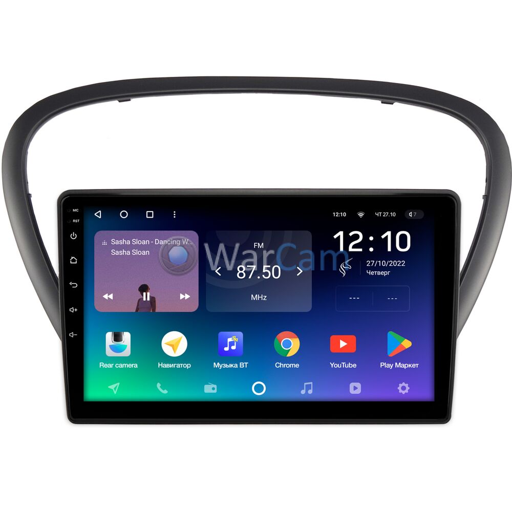 Штатное головное устройство Teyes SPRO PLUS 9 дюймов 4/64 RM-9-6060 для Peugeot 607 (2004-2010) на Android 10 (4G-SIM, DSP, IPS)