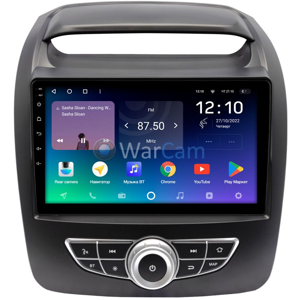 Штатное головное устройство Kia Sorento II 2012-2020 (для авто с Navi с кнопками) Teyes SPRO PLUS 9 дюймов 6/128 RM-9-1319 на Android 10 (4G-SIM, DSP, IPS)