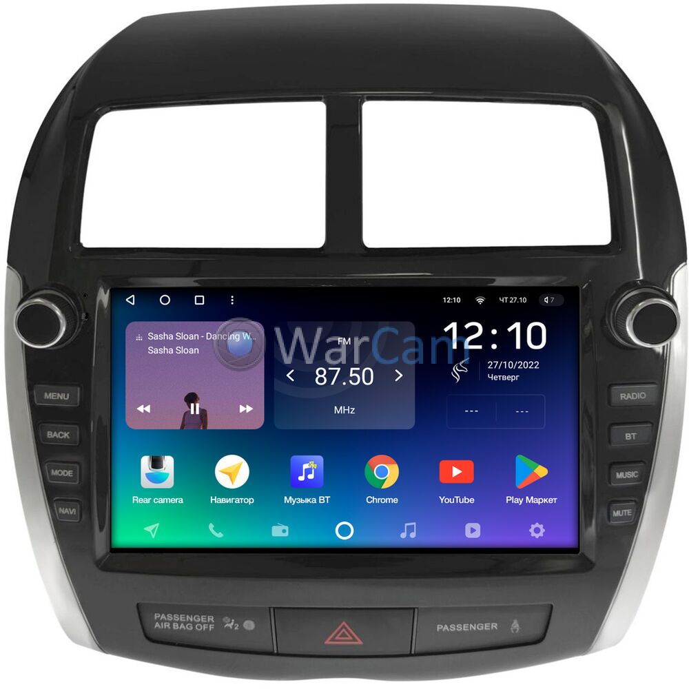 Штатное головное устройство Mitsubishi ASX (2010-2016) (для авто без Rockford) Teyes SPRO PLUS 9 дюймов 6/128 RM-9-3752 на Android 10 (4G-SIM, DSP, IPS)