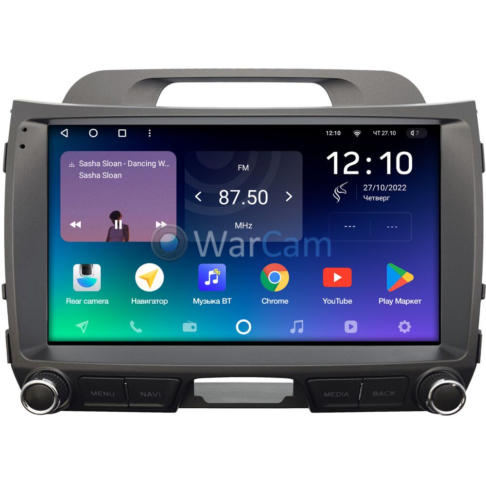 Штатное головное устройство Teyes SPRO PLUS 9 дюймов 6/128 RM-9-2772 для Kia Sportage III 2010-2016 на Android 10 (4G-SIM, DSP, IPS)