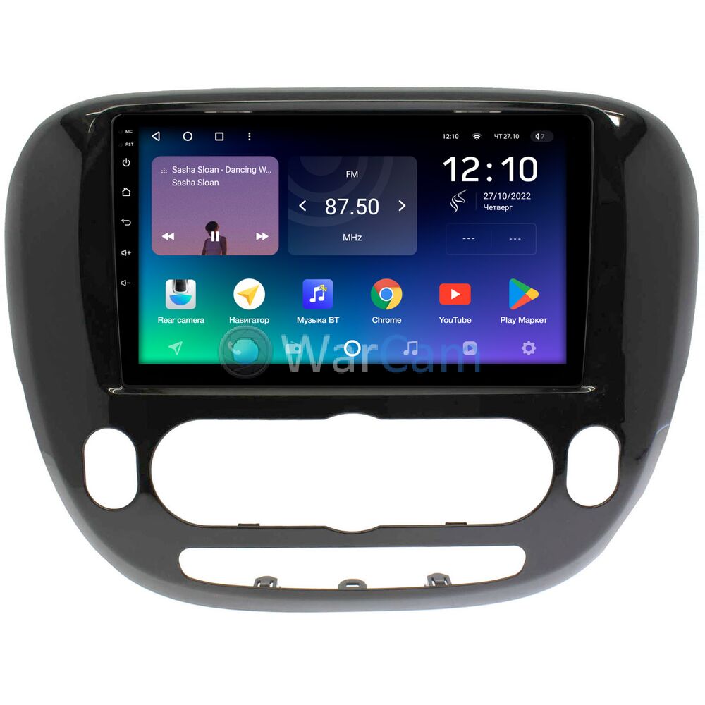 Штатное головное устройство Kia Soul II 2013-2019 (с климат-контролем) Teyes SPRO PLUS 9 дюймов 6/128 RM-9-157 на Android 10 (4G-SIM, DSP, IPS)