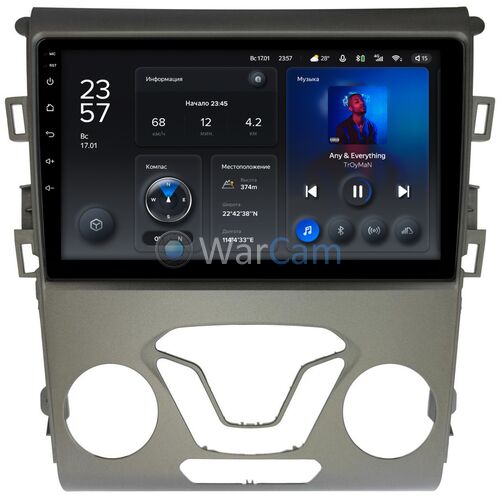 Ford Mondeo V 2014-2022, Fusion II (North America) 2012-2016 Teyes X1 9 дюймов 2/32 RM-9-096 на Android 10 (4G-SIM, DSP)