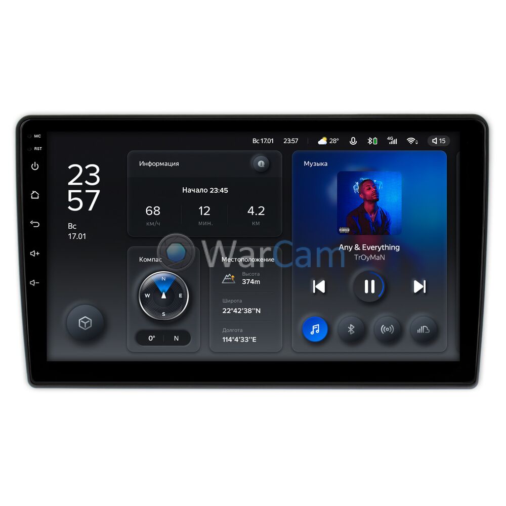 Штатное головное устройство Teyes X1 WIFI 10 дюймов 2/32 RM-10-548 для Mazda Familia 8 (BJ) (1998-2004) на Android 8.1 (DSP, IPS, AHD)
