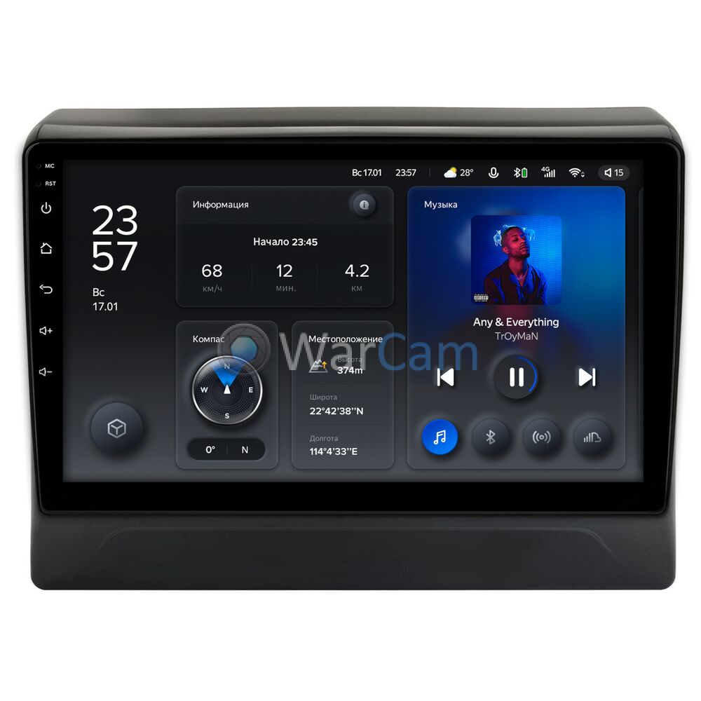 Штатное головное устройство Teyes X1 WIFI 10 дюймов 2/32 RM-10-2562 для Mitsubishi Delica D:5 (2018-2022) на Android 8.1 (DSP, IPS, AHD)