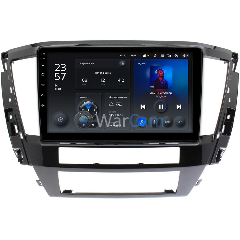 Штатное головное устройство Teyes X1 WIFI 10 дюймов 2/32 RM-10-735 для Mitsubishi Pajero Sport III (2019-2022) рестайлинг на Android 8.1 (DSP, IPS, AHD)