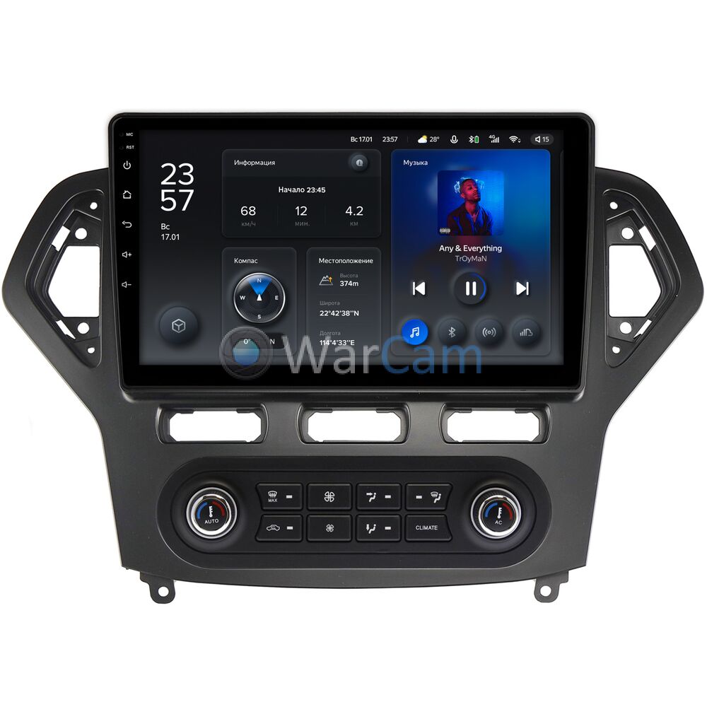 Штатное головное устройство Teyes X1 WIFI 10 дюймов 2/32 RM-10-1380 для Ford Mondeo IV 2007-2010 на Android 8.1 (DSP, IPS, AHD)
