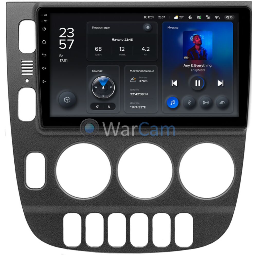 Штатное головное устройство Teyes X1 WIFI 9 дюймов 2/32 RM-9-1437 для Mercedes ML-klasse (W163) 1997-2005 черная (для авто с ручным кондиционером) на Android 8.1 (DSP, IPS, AHD)