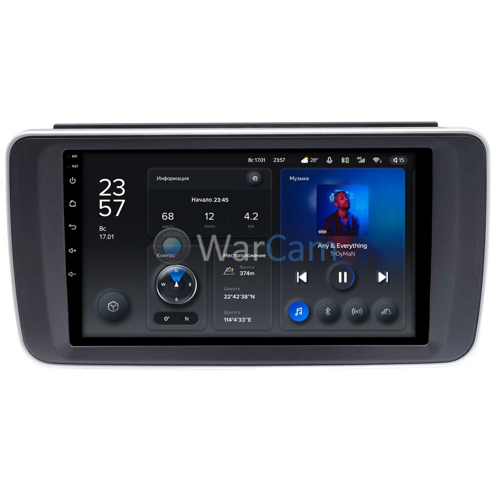 Штатное головное устройство Teyes X1 WIFI 9 дюймов 2/32 RM-9-1427 для Nissan Leaf 2 (2017-2022) на Android 8.1 (DSP, IPS, AHD)