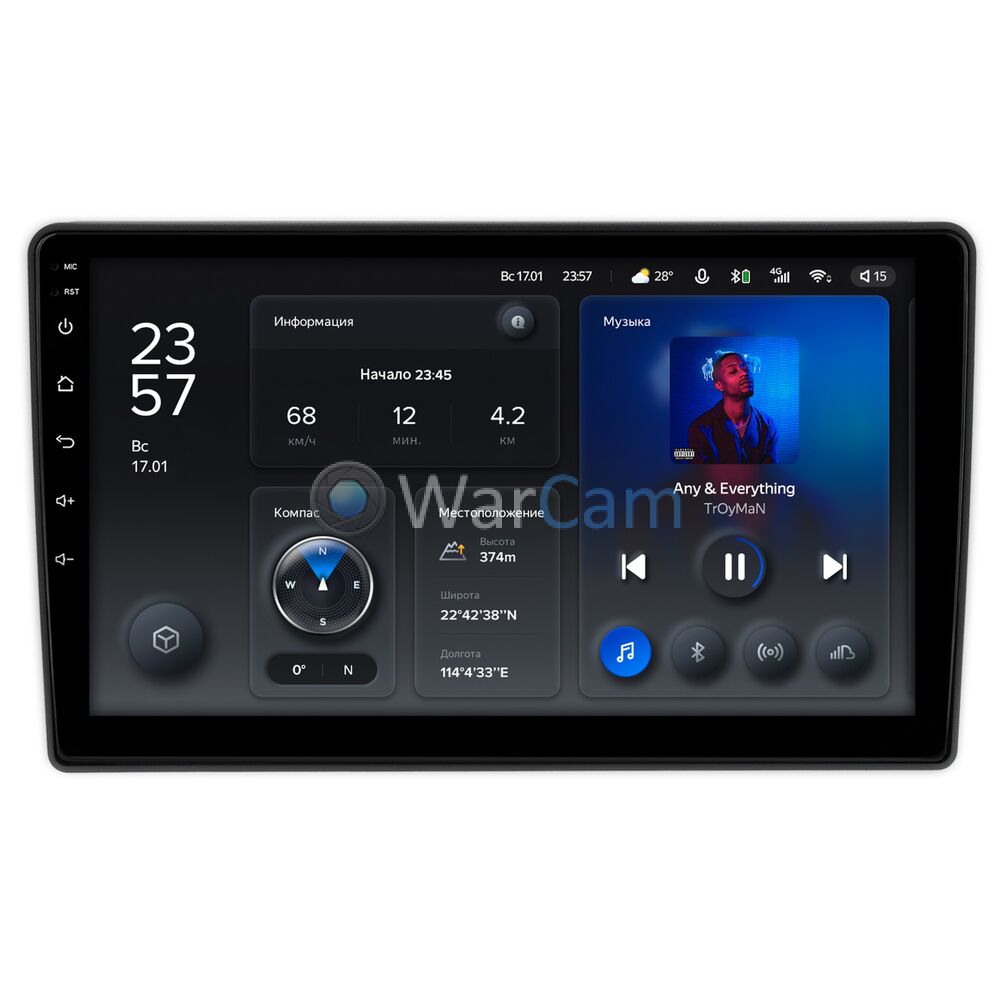 Штатное головное устройство Teyes X1 WIFI 9 дюймов 2/32 RM-9-1450 для Kia Sorento 2002-2006 на Android 8.1 (DSP, IPS, AHD)