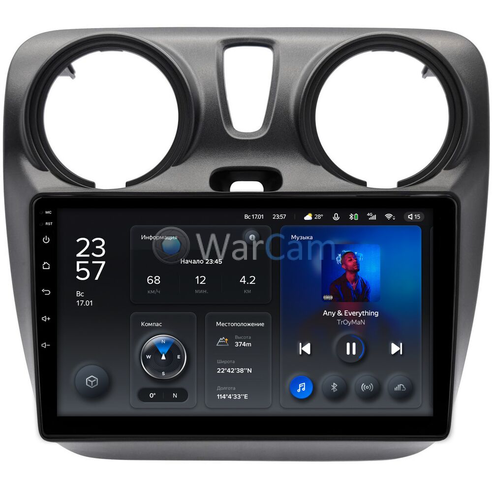 Штатное головное устройство Renault Dokker (2012-2022) Teyes X1 WIFI 9 дюймов 2/32 RM-9-2819 на Android 8.1 (DSP, IPS, AHD)